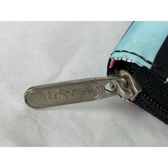 LeSportSac Colorful Striped Zip Around Wallet Clutch - Picture 5 of 13